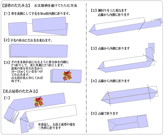 方 袋帯 たたみ